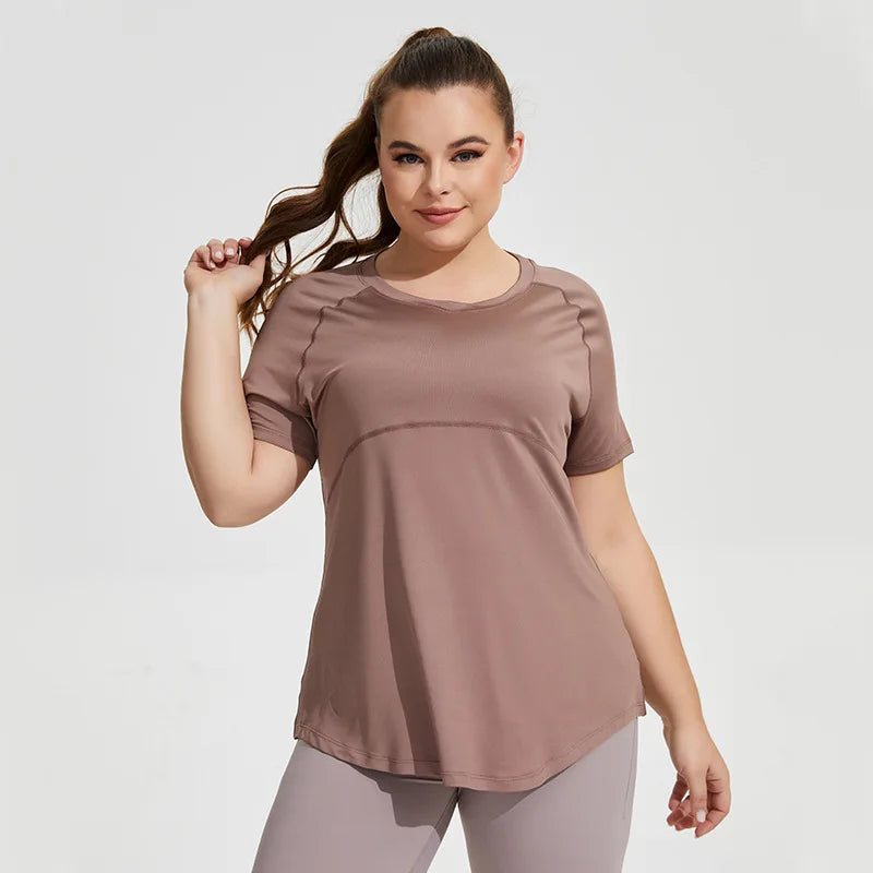 Plus Size Oversized Quick Drying Yoga Sports Top