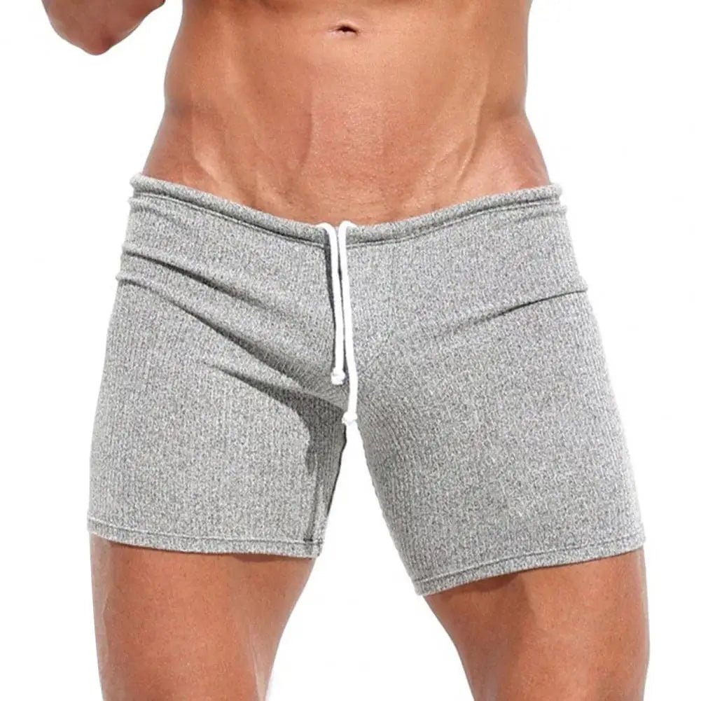 Men Beach Shorts Drawstring Summer Swim Trunks Sport Gym Running Shorts Vacation Sport Pants Activewear Shorts Exercise Trousers