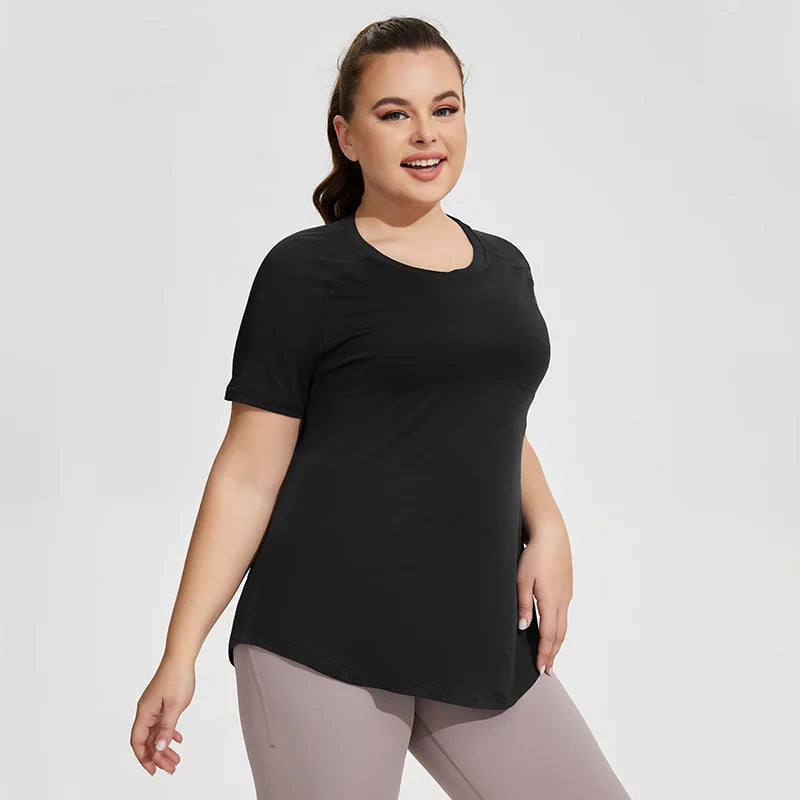 Plus Size Oversized Quick Drying Yoga Sports Top