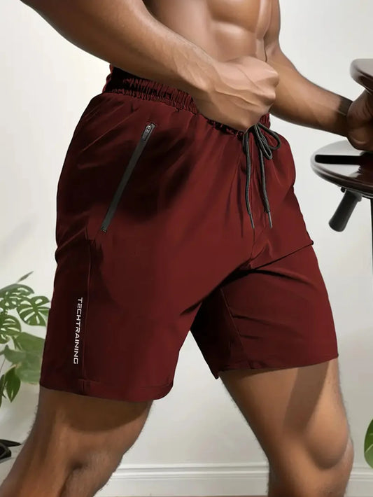 Men's solid-color casual shorts, the top choice for exercise, fitness, and running.