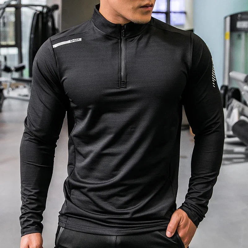 Men's 100% Pure Cotton Long Sleeved T-shirt