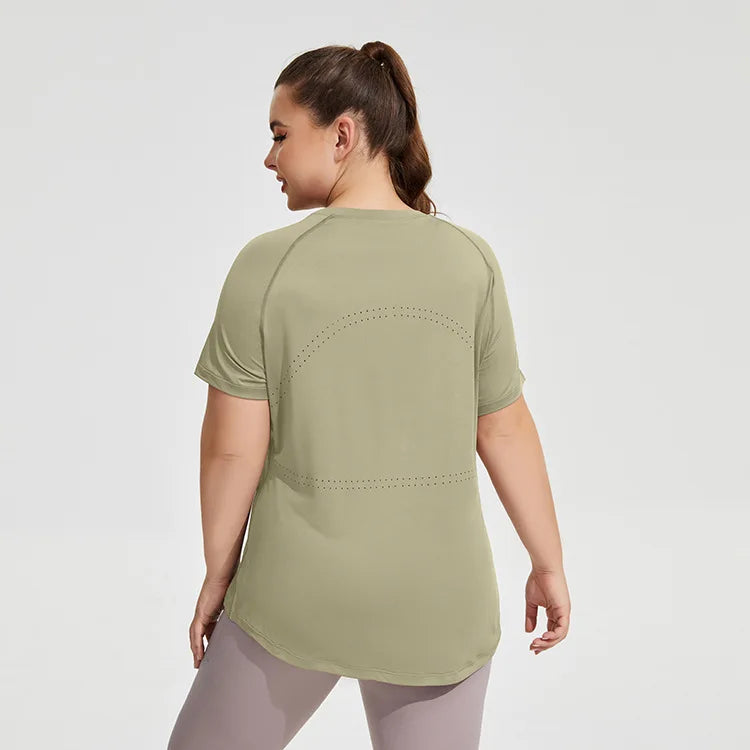 Plus Size Oversized Quick Drying Yoga Sports Top