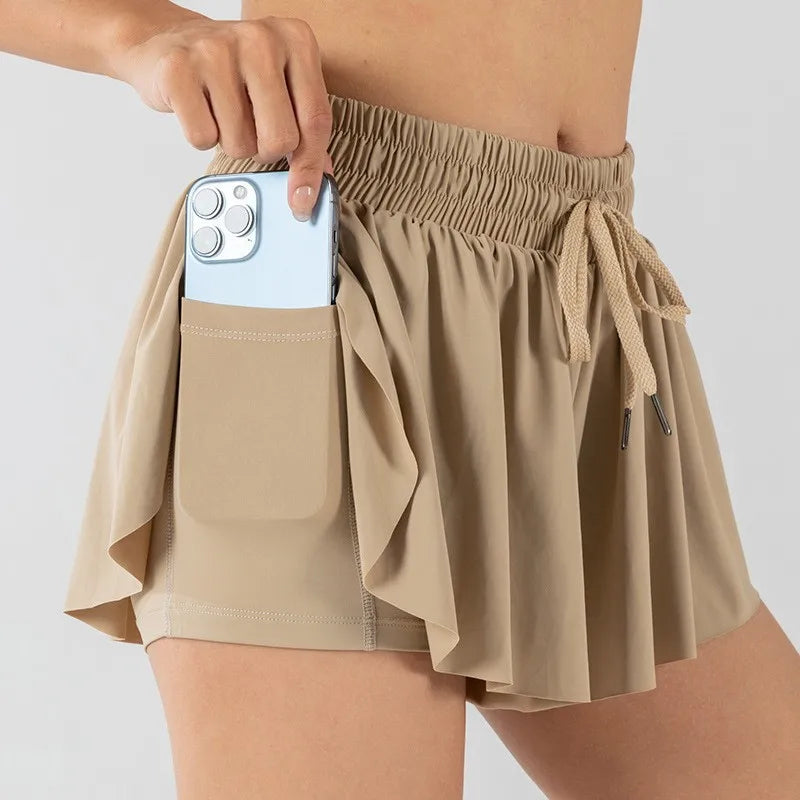 Girls Flowy Shorts Butterfly Shorts