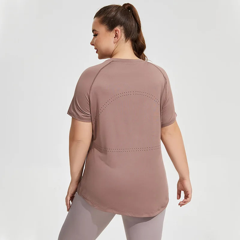 Plus Size Oversized Quick Drying Yoga Sports Top