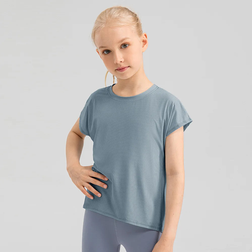 4 Colors Girls Quick Dry Breathable Stretch Shirt