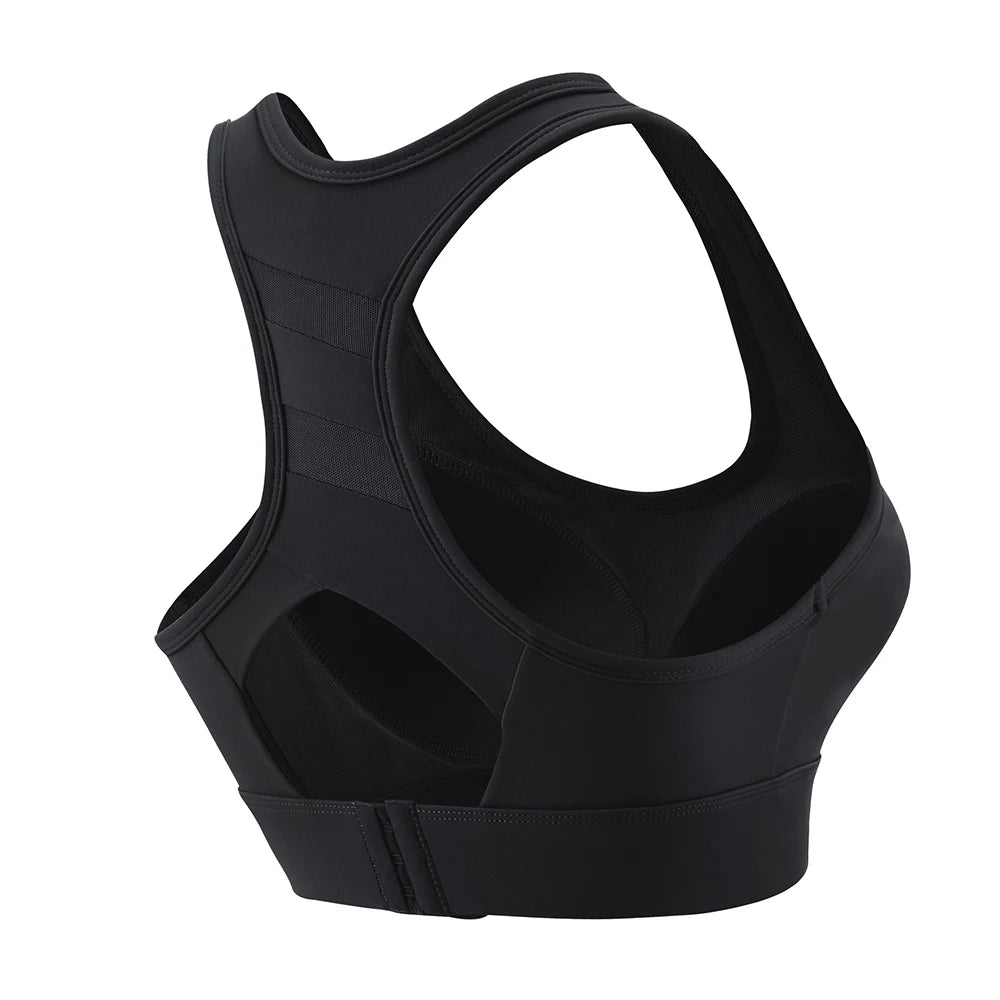 Sports Bras For Women High Impact Sports Bras Large Bust Push Up Brassiere Racerback Workout Running Tank Tops Yoga Vest