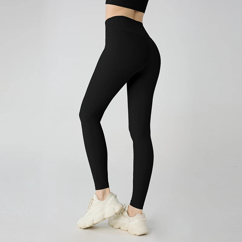 Summer Hot Sale Yoga Leggings Women High Waisted Hip Lifting Fitness Leggings Running Cycling Pants Breathable Sports Leggings