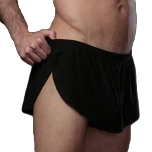 Sexy Men Running Shorts Low Waist Sportswear Men's Fitness Sexy Gym Underwear Short Pants Sweatpants Breathable Jogging Bottoms