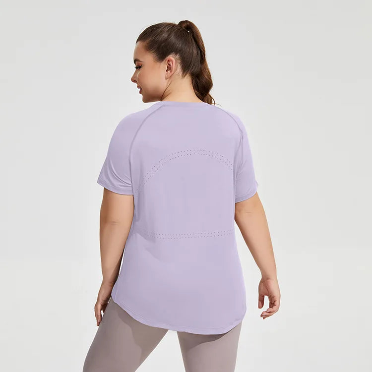 Plus Size Oversized Quick Drying Yoga Sports Top