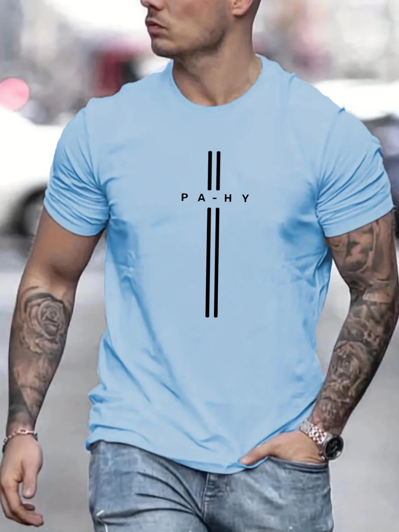 Men's 100% Pure Cotton Short Sleeved T-shirt