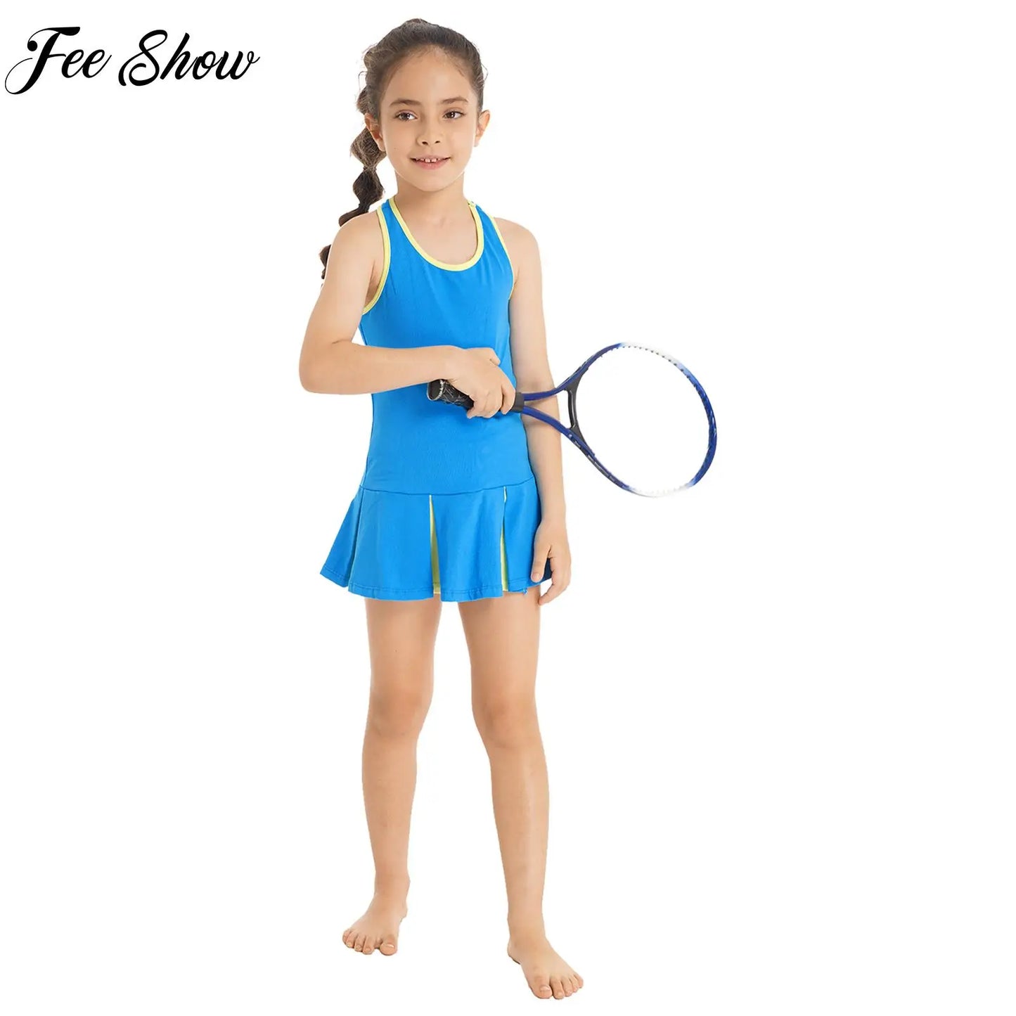 Girls 2 Pcs Tennis Badminton Sport Set