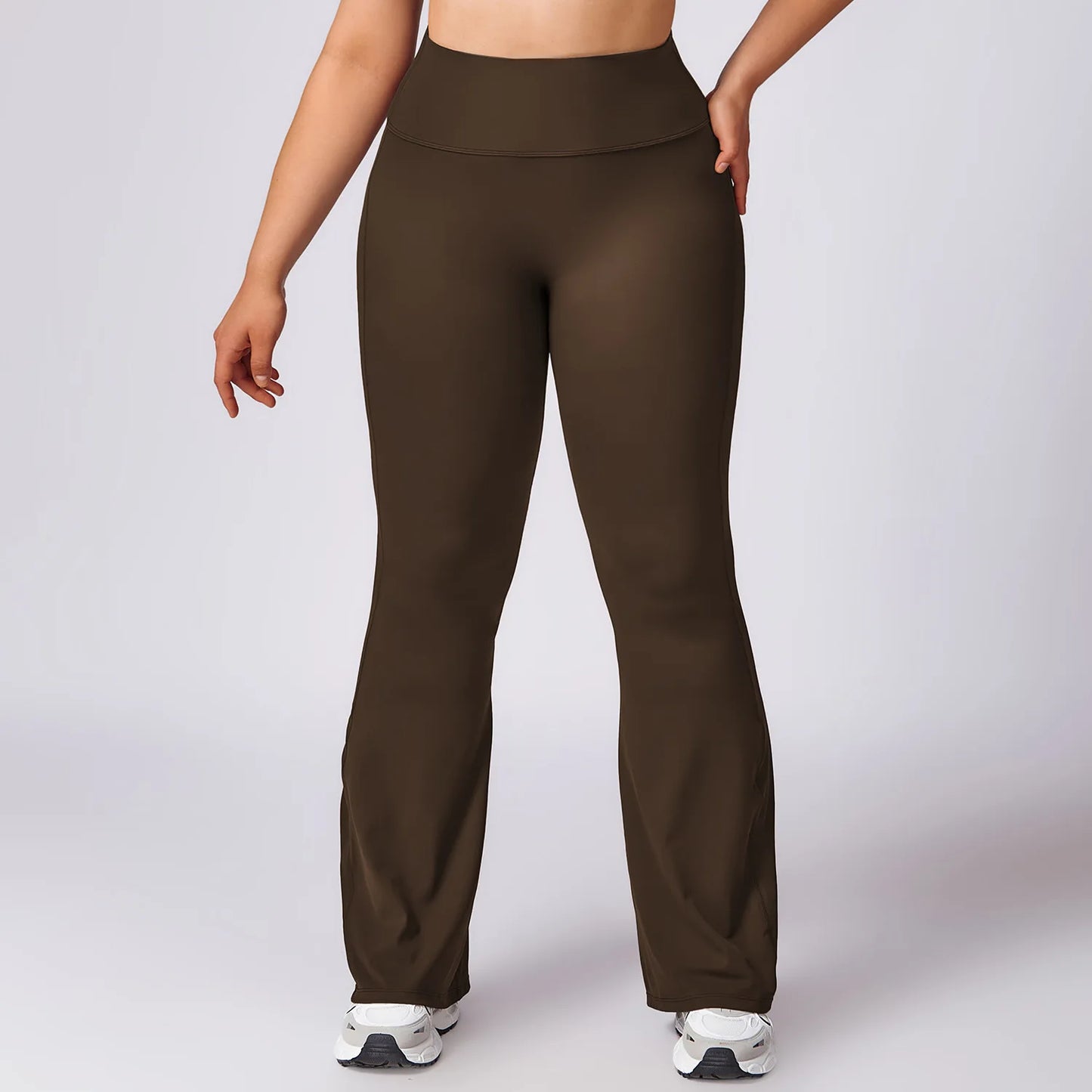 Plus Size Yoga Flared High Waist Breathable Wide Leg Pant